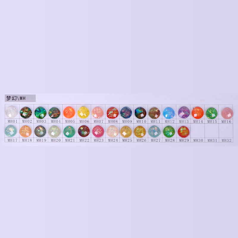 Manufacturers wholesale resin diamond flat flat oval 30*40 vintage time gem colorful diy accessories