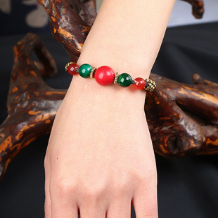 New Ethnic Style Jewelry Nepal Beads Turquoise Bracelet Cross-Border Retro Fashion Minimalism Hand Weaving Bracelet