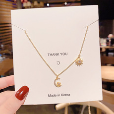 2020 New Fashion Compass Necklace Female Clavicle Chain Simple Temperament Black Agate Pendant Niche Design Necklace 2020 New Fashion Compass Necklace Female Clavicle Chain Simple Temperament Black Agate Pendant Niche Design Necklace
