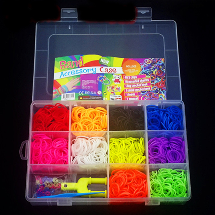 Korean-Style Rainbow Hand-Woven DIY Color Rubber Band Bracelet Woven Bracelet Big Collection Yiwu Manufacturer Korean-Style Rainbow Hand-Woven DIY Color Rubber Band Bracelet Woven Bracelet Big Collection Yiwu Manufacturer