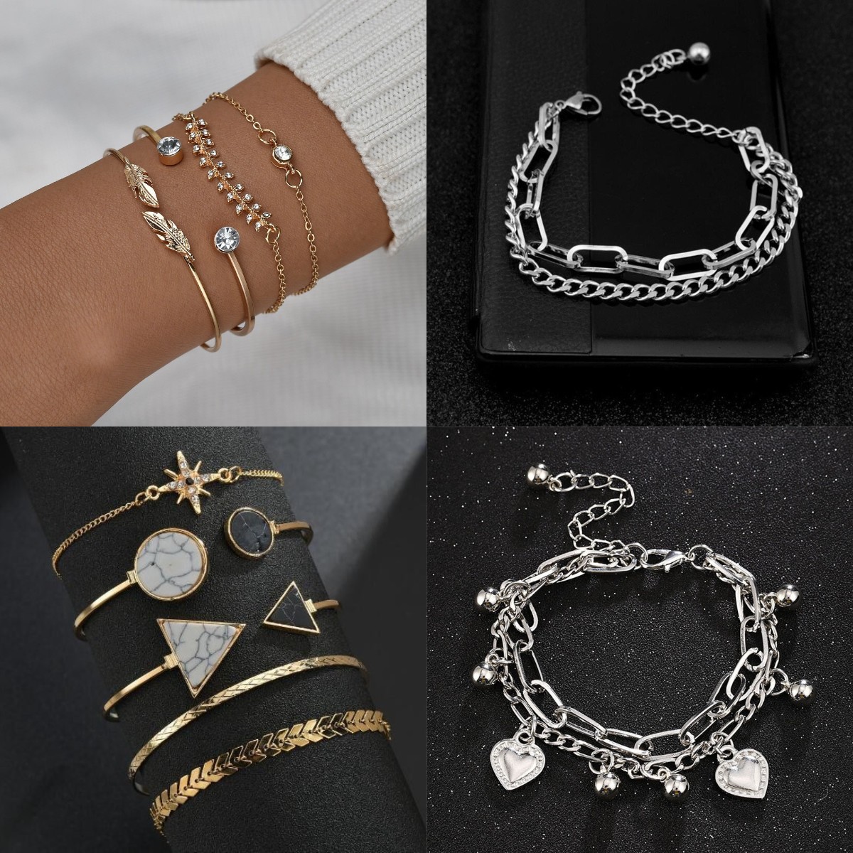 Color-Preserving Student Silver-Plated Bracelet Women's Simple Bracelet Korean Style XINGX Butterfly Ornament Fashion Gift Factory Foreign Trade