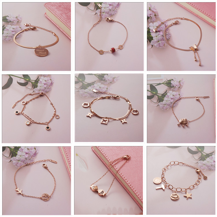 Color-Preserving Student Silver-Plated Bracelet Women's Simple Bracelet Korean Style XINGX Butterfly Ornament Fashion Gift Factory Foreign Trade