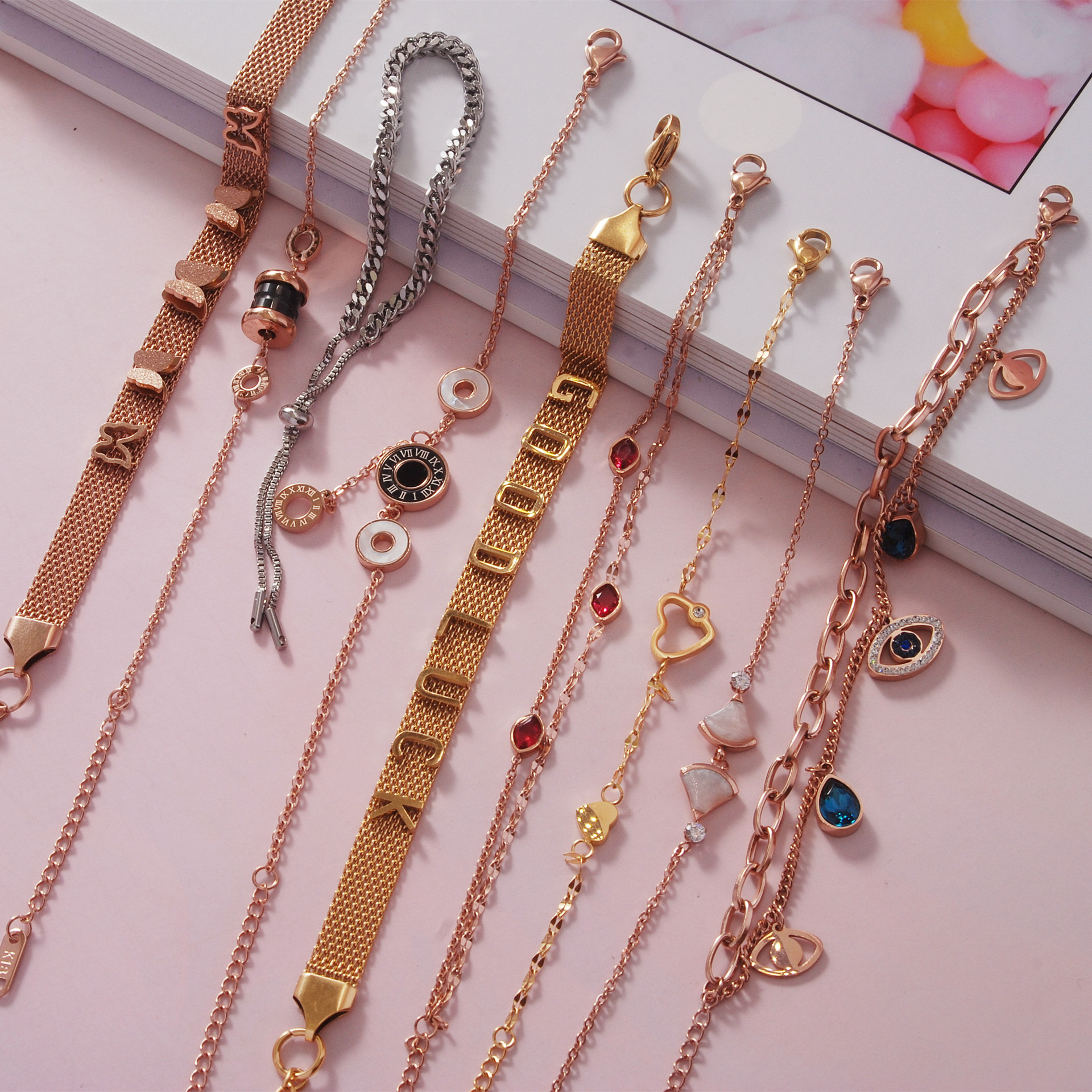 Color-Preserving Student Silver-Plated Bracelet Women's Simple Bracelet Korean Style XINGX Butterfly Ornament Fashion Gift Factory Foreign Trade
