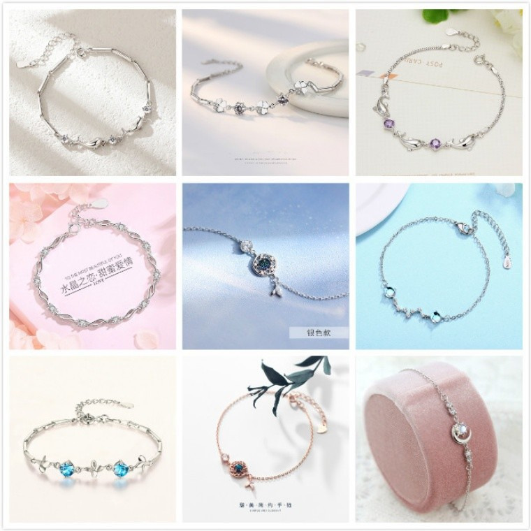 Color-Preserving Student Silver-Plated Bracelet Women's Simple Bracelet Korean Style XINGX Butterfly Ornament Fashion Gift Factory Foreign Trade