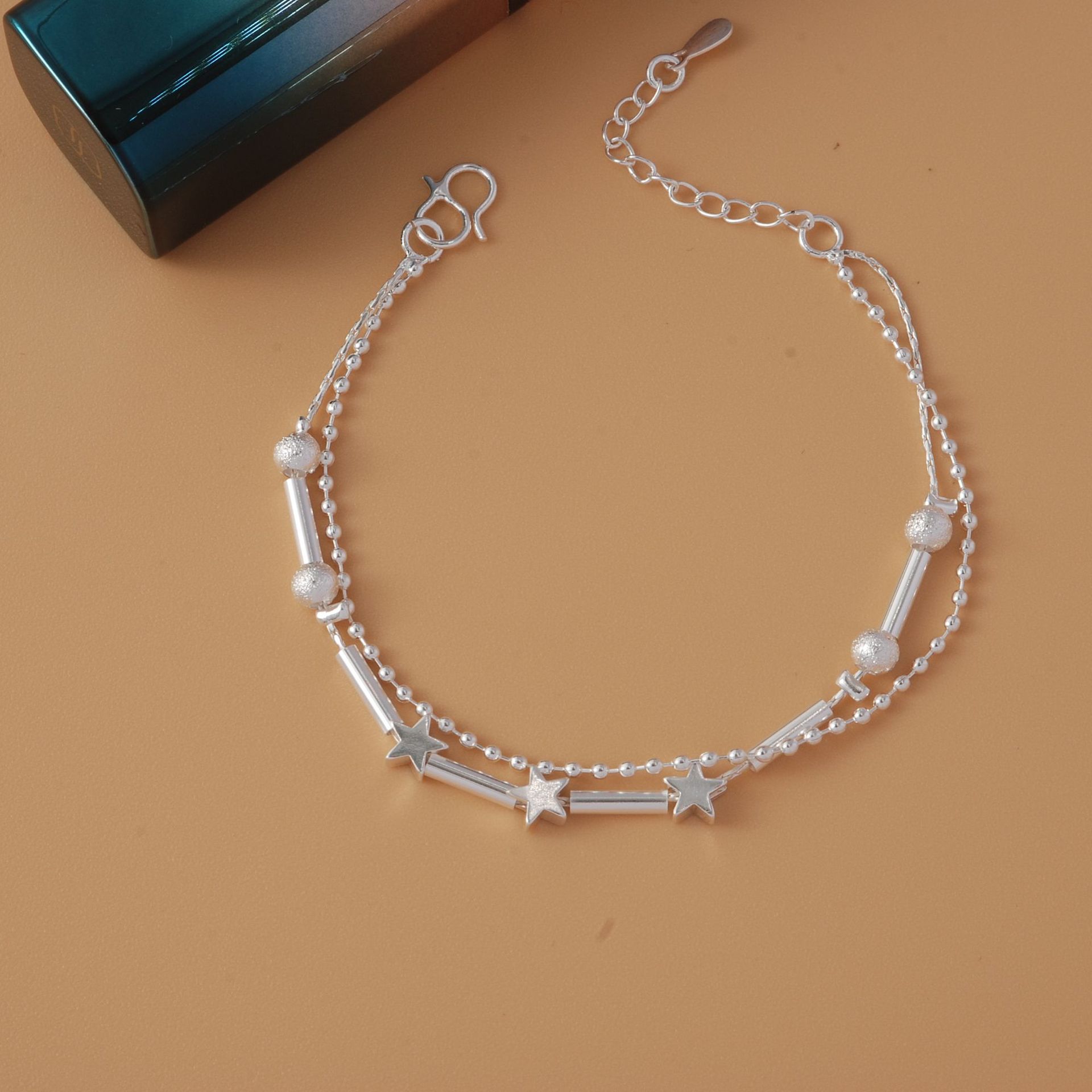 Color-Preserving Student Silver-Plated Bracelet Women's Simple Bracelet Korean Style XINGX Butterfly Ornament Fashion Gift Factory Foreign Trade