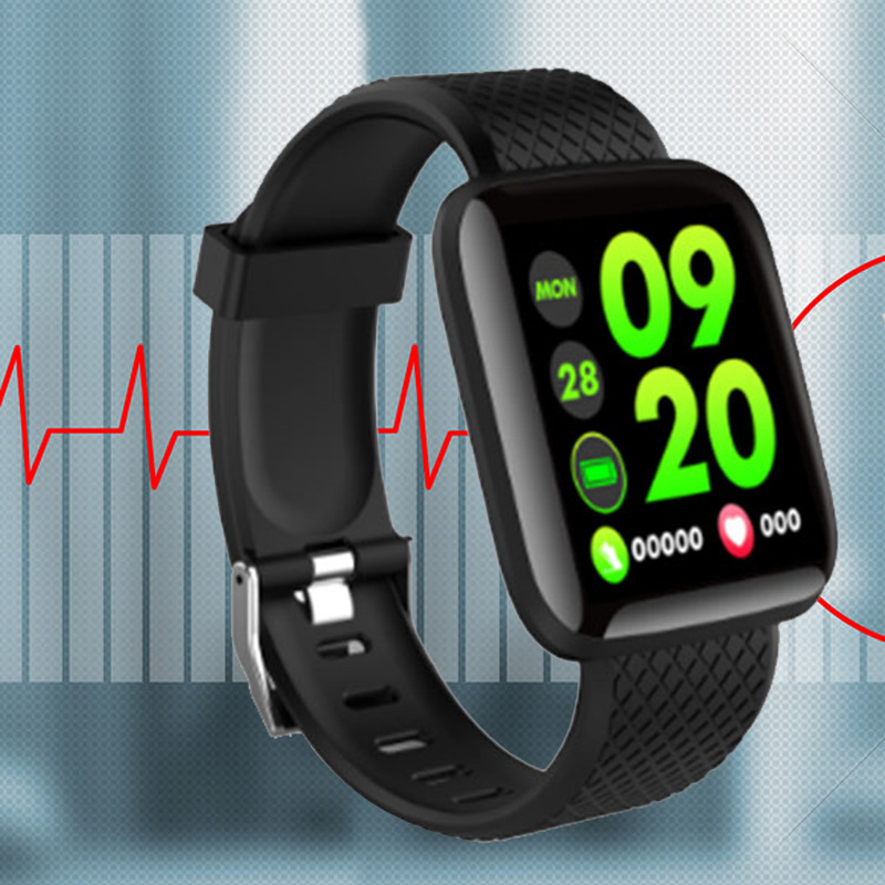 Smart Bracelet Heart Rate Blood Pressure 1.3 Color Screen Sports Bracelet Health Pedometer Sleep Monitoring for 116Plus