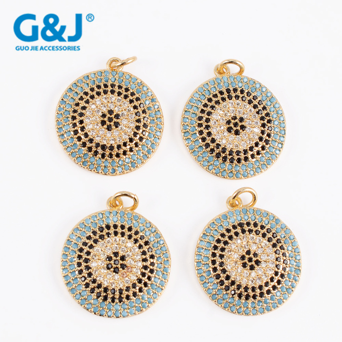 New micro - set color zircon accessories gold-plated copper jewelry DIY necklace bracelet hang New micro - set color zircon accessories gold-plated copper jewelry DIY necklace bracelet hang