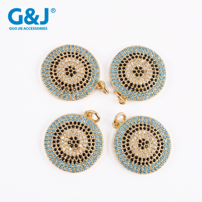New micro - set color zircon accessories gold-plated copper jewelry DIY necklace bracelet hang New micro - set color zircon accessories gold-plated copper jewelry DIY necklace bracelet hang