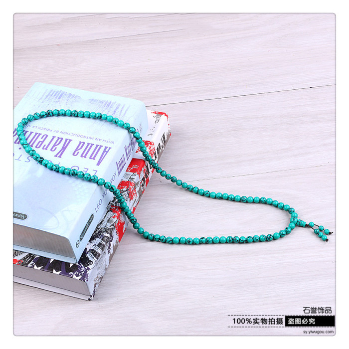 Turquoise barrel beads round bead bead Buddha bead necklace jewelry accessories accessories Turquoise barrel beads round bead bead Buddha bead necklace jewelry accessories accessories