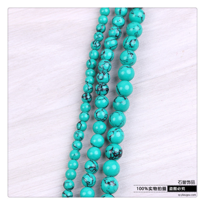 Turquoise barrel beads round bead bead Buddha bead necklace jewelry accessories accessories Turquoise barrel beads round bead bead Buddha bead necklace jewelry accessories accessories