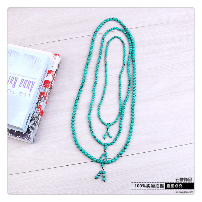 Turquoise barrel beads round bead bead Buddha bead necklace jewelry accessories accessories Turquoise barrel beads round bead bead Buddha bead necklace jewelry accessories accessories