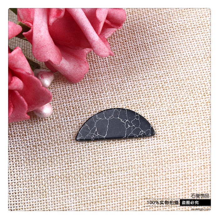 Turquoise ring of half - face double - plane diy jewelry accessories accessories Turquoise ring of half - face double - plane diy jewelry accessories accessories