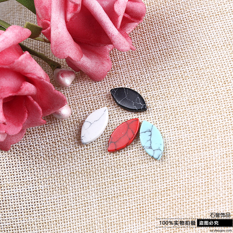 Turquoise horse eye shape ring ring with DIY hand fashion accessories accessories