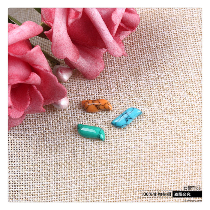 Turquoise signet ring ring - ring noodle DIY accessories scatter bead insert accessories Turquoise signet ring ring - ring noodle DIY accessories scatter bead insert accessories
