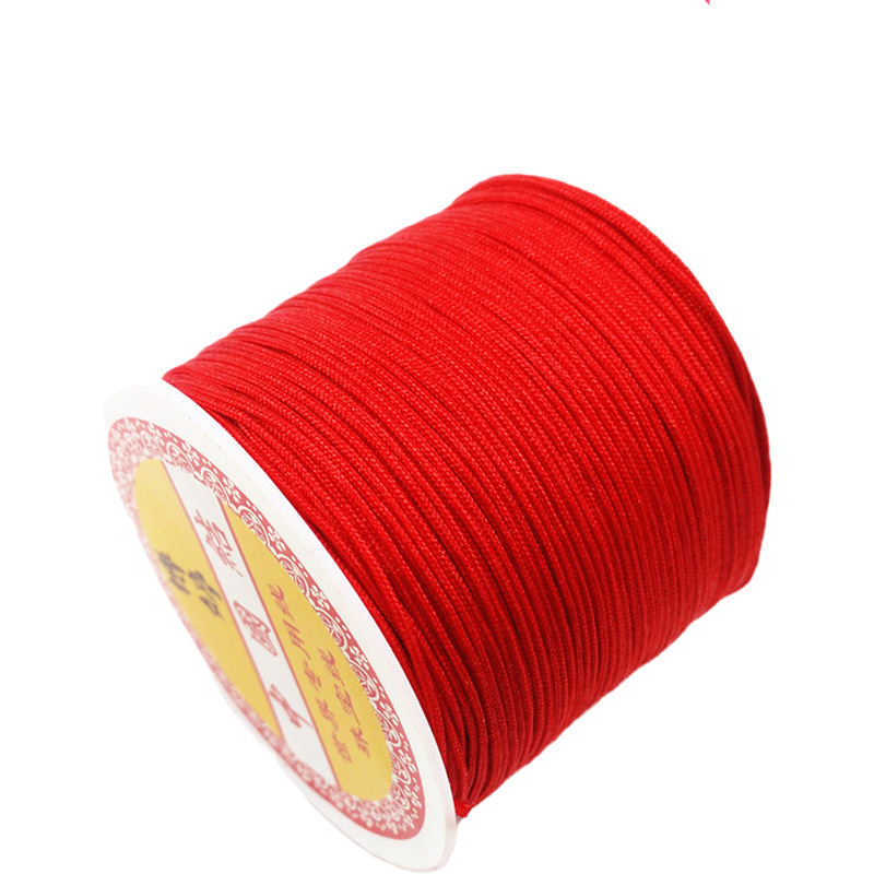 Spot Goods No. 72 Taiwan Jade Thread DIY Handmade Jade String Fine Woven Red Bracelet Strand Tassel Wire Jewelry Braiding Thread