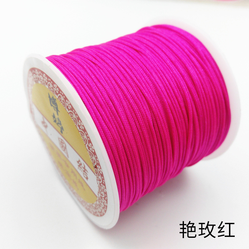 Spot Goods No. 72 Taiwan Jade Thread DIY Handmade Jade String Fine Woven Red Bracelet Strand Tassel Wire Jewelry Braiding Thread Spot Goods No. 72 Taiwan Jade Thread DIY Handmade Jade String Fine Woven Red Bracelet Strand Tassel Wire Jewelry Braiding Thread