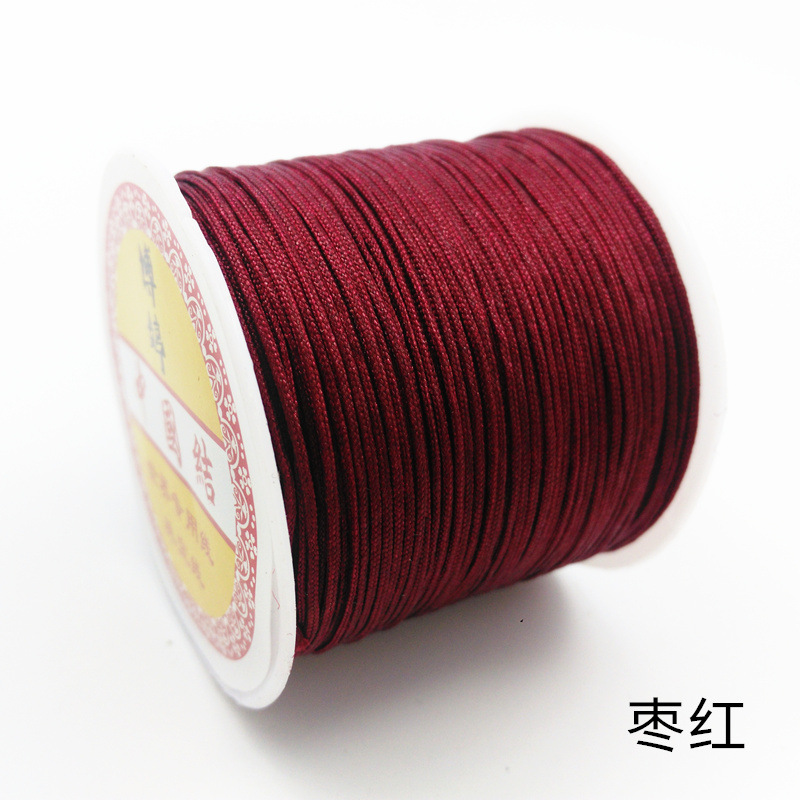 Spot Goods No. 72 Taiwan Jade Thread DIY Handmade Jade String Fine Woven Red Bracelet Strand Tassel Wire Jewelry Braiding Thread Spot Goods No. 72 Taiwan Jade Thread DIY Handmade Jade String Fine Woven Red Bracelet Strand Tassel Wire Jewelry Braiding Thread