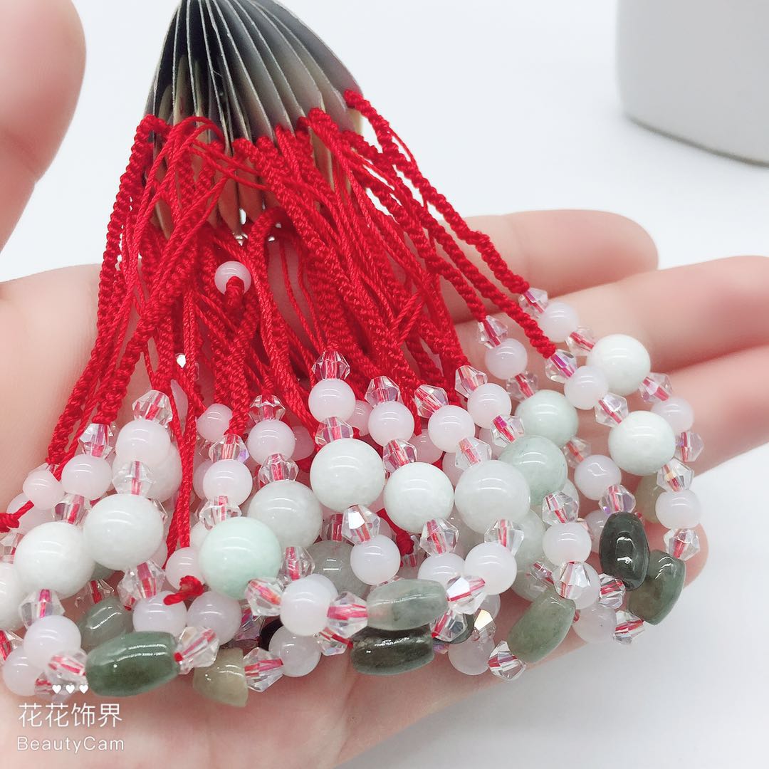 Jade Y red rope Jade beaded bracelet and bracelet small Department store special batch Jade Y red rope Jade beaded bracelet and bracelet small Department store special batch