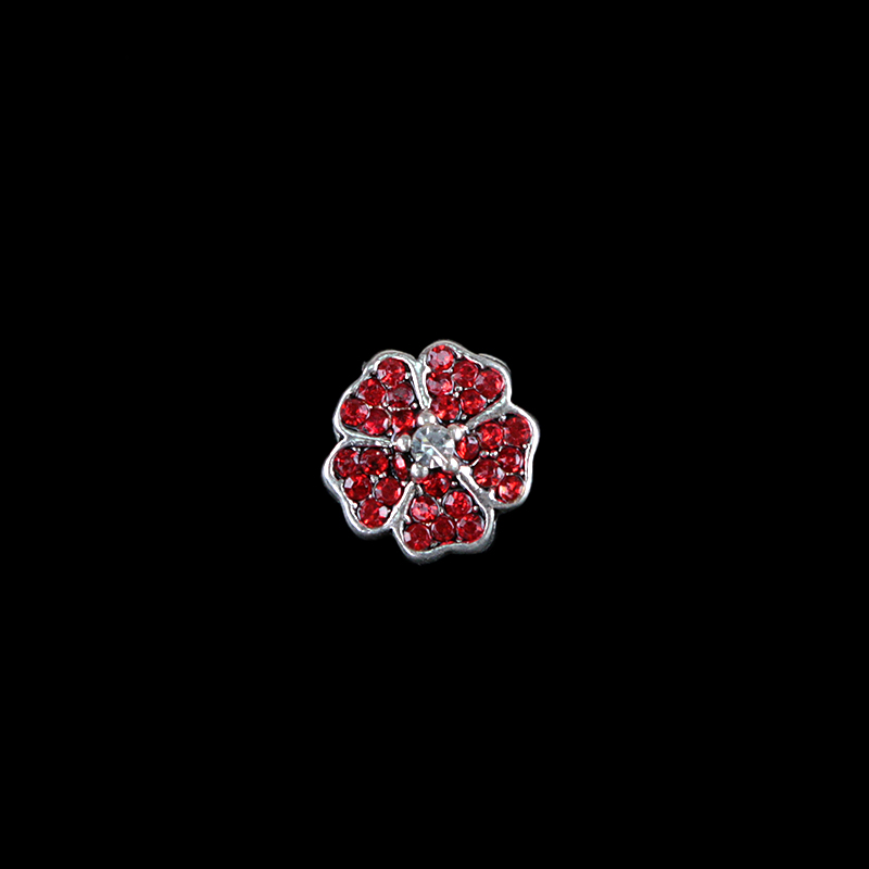 Pandora DIY ornament accessory oriental cherry shape rhinestone decoration beads