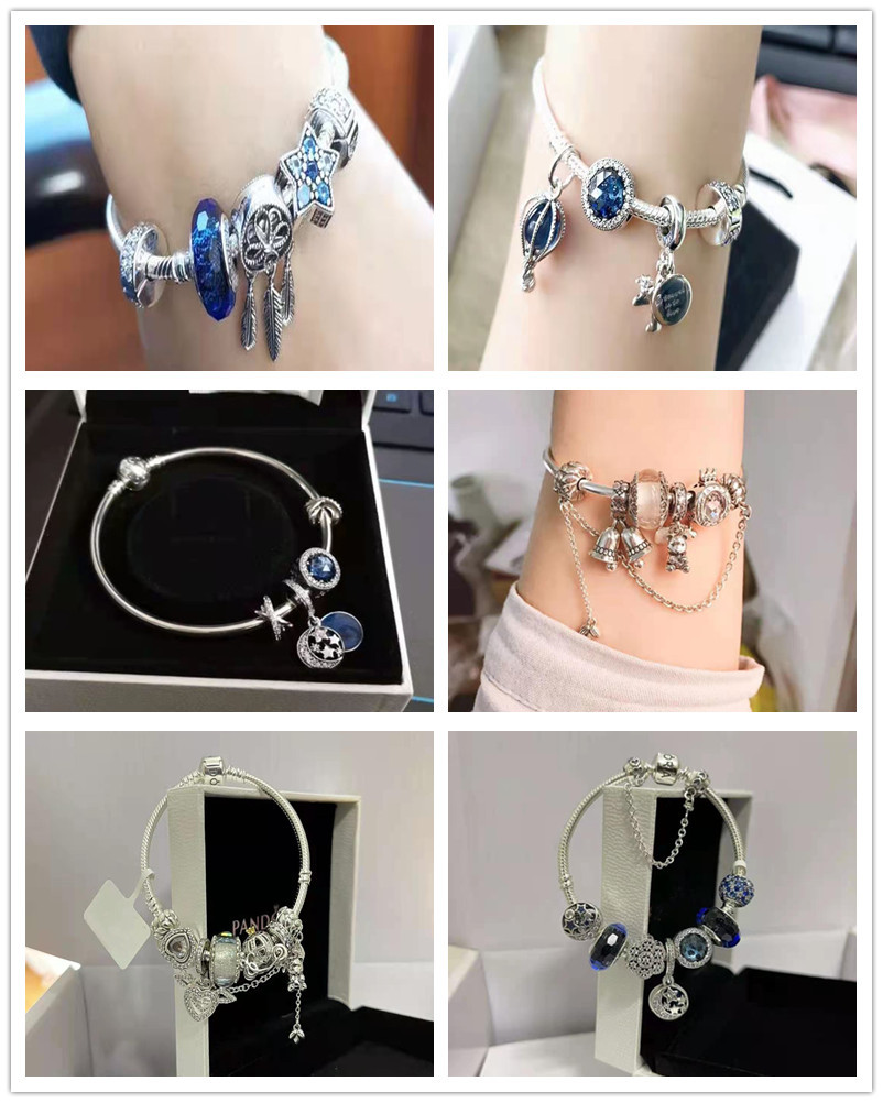 Pandora Bracelet S925 Sterling Silver DIY Beaded Loose Beads Bracelet Fashion Hot Selling Product Gifts for Girlfriend