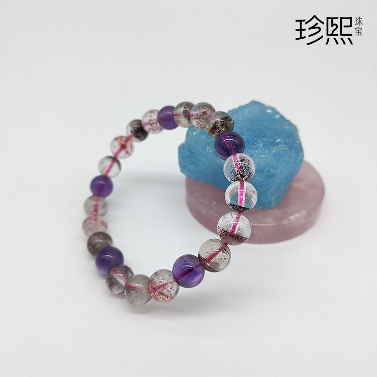 Zhenxi Jewelry Factory Wholesale Sunstone Tourmaline Hair Crystal Amazonite Blue Purple Titanium Ghost Zhenxi Jewelry Factory Wholesale Sunstone Tourmaline Hair Crystal Amazonite Blue Purple Titanium Ghost