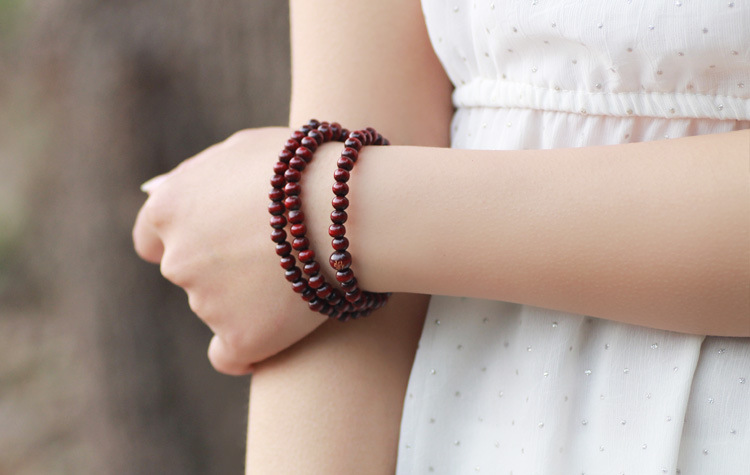 Imitation Purple Ebony 108 Beads Bracelet Wholesale Ebony Beads Buddhist Products