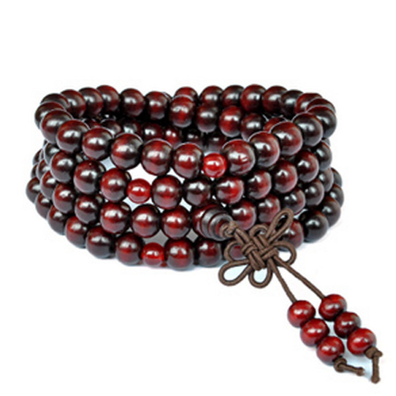 108 Beads Bracelet Imitation Red Sandalwood Bracelet Rosewood Buddhist Supplies