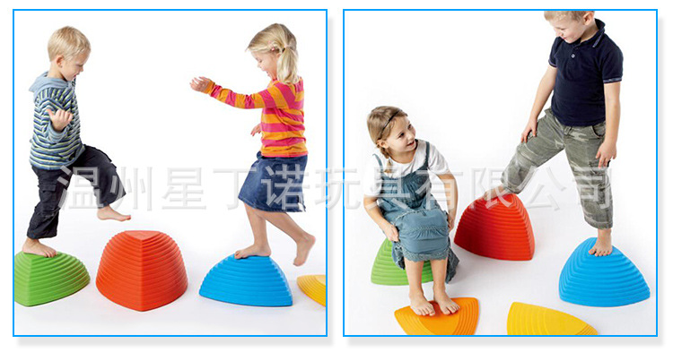 Training Early Education Sensory integration equipment autism Hyperactivity Balance Coordination across the River Stone Training Early Education Sensory integration equipment autism Hyperactivity Balance Coordination across the River Stone