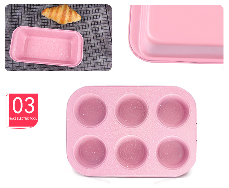 Medical Stone Pink Cake Mold Non-Stick Carbon Steel Ovenware AMW Baking Mold Medical Stone Pink Cake Mold Non-Stick Carbon Steel Ovenware AMW Baking Mold