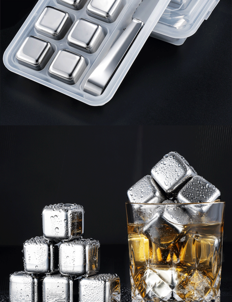 Stainless Steel Ice Cube 304 Metal Ice Stone Whisky Stone Ice Cube Fast Frozen Tool Ice Hockey Iron Ice Cube Iced Stainless Steel Ice Cube 304 Metal Ice Stone Whisky Stone Ice Cube Fast Frozen Tool Ice Hockey Iron Ice Cube Iced