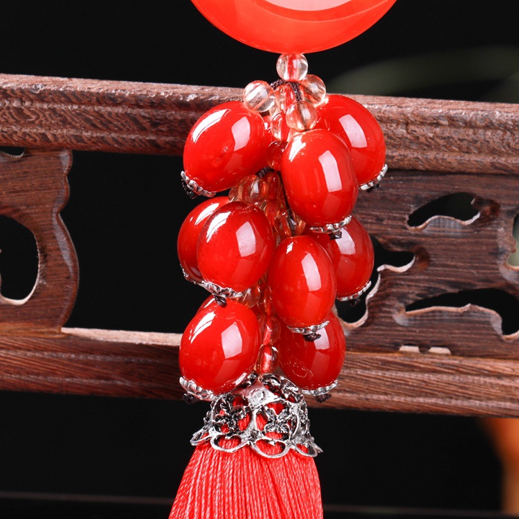 Car hanging agate safety buckle pendant zhaocai safety Car hanging