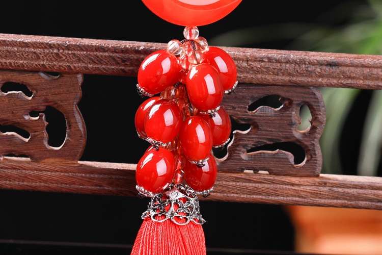 Car hanging agate safety buckle pendant zhaocai safety Car hanging