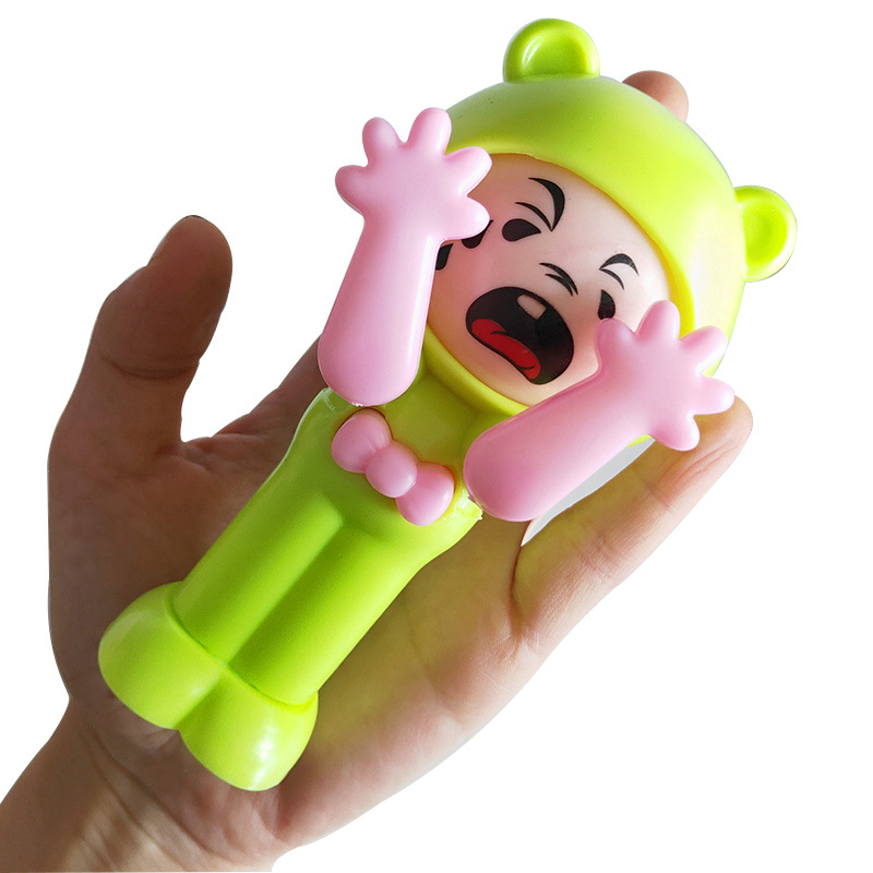 Tiktok Same Style Guess Boxing Face Changing Doll Toy Happy Rotary Table Stone Scissors Cloth Change Face Once Pressed