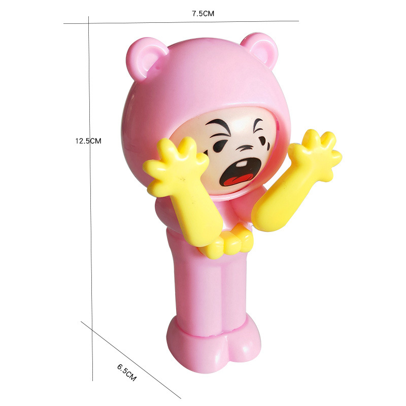 Tiktok Same Style Guess Boxing Face Changing Doll Toy Happy Rotary Table Stone Scissors Cloth Change Face Once Pressed
