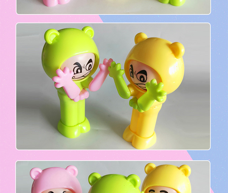 Tiktok Same Style Guess Boxing Face Changing Doll Toy Happy Rotary Table Stone Scissors Cloth Change Face Once Pressed Tiktok Same Style Guess Boxing Face Changing Doll Toy Happy Rotary Table Stone Scissors Cloth Change Face Once Pressed