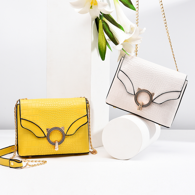 Bag woman 2020 new summer spot can mix and match one shoulder bag diagonal bag pure color stone grain elegant lady style