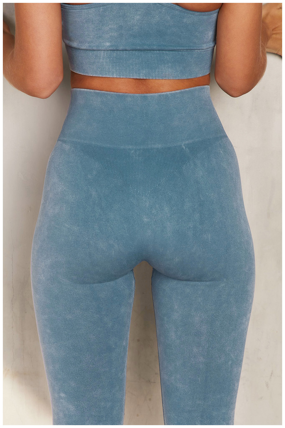 European and American Ins Yoga Suit Stone Washed Imitation Denim Yoga Bra Set High Waist Workout Seamless Yoga Suit for Women European and American Ins Yoga Suit Stone Washed Imitation Denim Yoga Bra Set High Waist Workout Seamless Yoga Suit for Women
