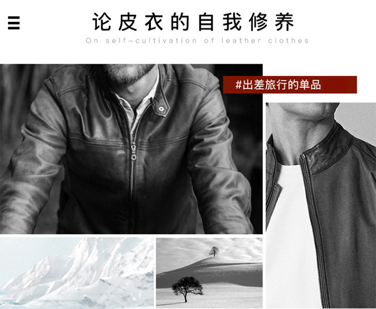 Products in Stock New Middle-Aged and Elderly Men's Leather Coat Stone Washed Business Gentleman Casual Polo Collar Fur One Men's Wear for Dad