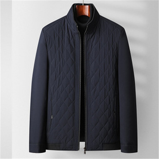 Products in Stock New Middle-Aged and Elderly Men's Leather Coat Stone Washed Business Gentleman Casual Polo Collar Fur One Men's Wear for Dad