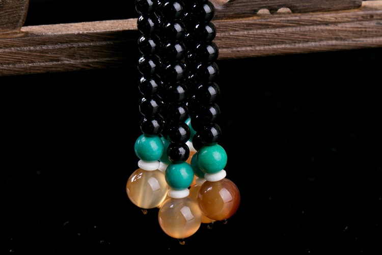 High-grade chalcedony agate automobile pendant wholesale king kong bodhi chalcedony calabash car hanging to ensure safety