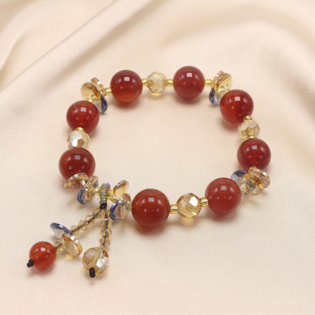 INS Style Green Agate Red Agate Bracelet Bracelet Men and Women Sweet Temperamental Bracelet Simple Birthday Gift Bracelet INS Style Green Agate Red Agate Bracelet Bracelet Men and Women Sweet Temperamental Bracelet Simple Birthday Gift Bracelet