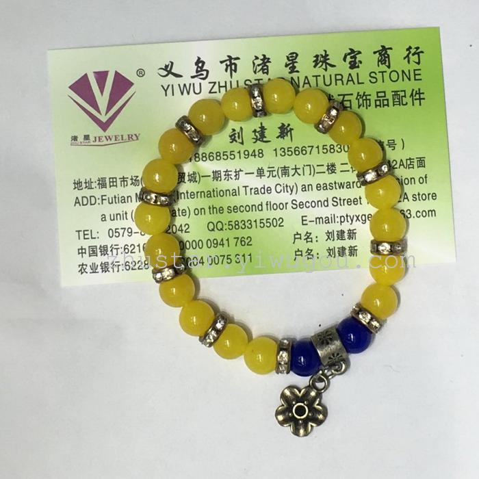 Natural stone jewelry, amethyst, agate color, white crystal, Topaz Bracelet