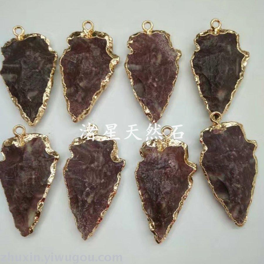 Natural stone jewelry, amethyst, green gold, Onyx, agate crystal pendant jewelry