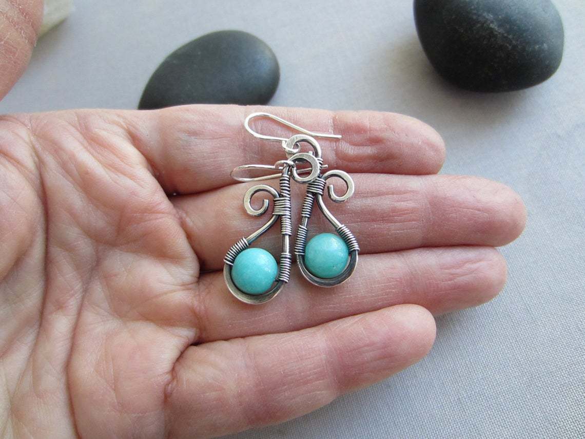 Rong Yuomei New Artisan Creative Amazon Bluestone Earrings Vintage Silver String Pink Crystal Natural Stone Earrings Rong Yuomei New Artisan Creative Amazon Bluestone Earrings Vintage Silver String Pink Crystal Natural Stone Earrings