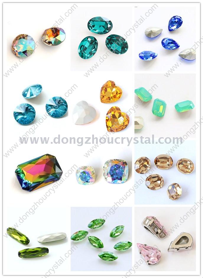 Deep pink horse eye-tip shaped diamond crystal flower jewelry accessories shoe - bag accessories Deep pink horse eye-tip shaped diamond crystal flower jewelry accessories shoe - bag accessories