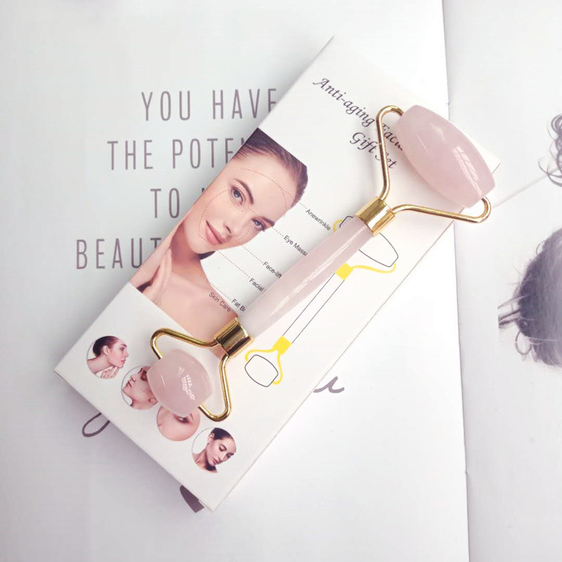 Hot Selling Jade Roller Pink Crystal Massager Facial Face Eye Beauty Massage Stick Cross-Border Direct Selling Supply Wholesale Hot Selling Jade Roller Pink Crystal Massager Facial Face Eye Beauty Massage Stick Cross-Border Direct Selling Supply Wholesale