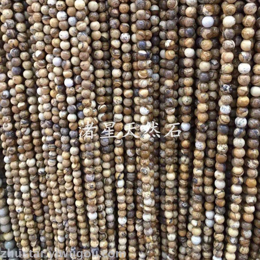 Natural stone necklace tiger eye stone powder crystal picture stone Buddha crystal jewelry