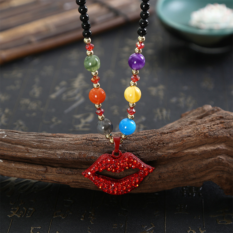 Women&#039;s Necklace Wholesale New Beeswax Sweater Chain Long Ethnic Style Sweater Chain Wild Creative Gift Wholesale