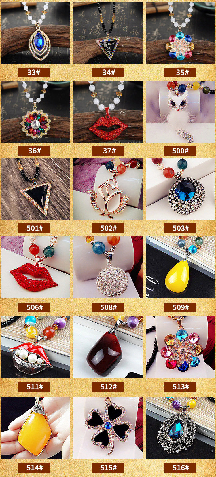 Women's Necklace Wholesale New Beeswax Sweater Chain Long Ethnic Style Sweater Chain Wild Creative Gift Wholesale