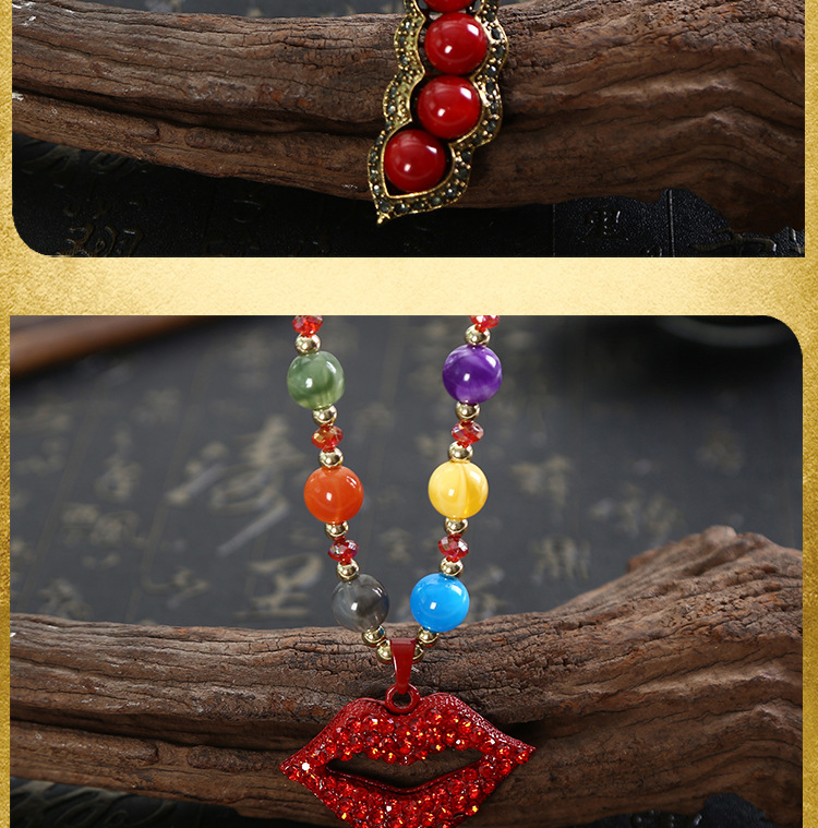 Women's Necklace Wholesale New Beeswax Sweater Chain Long Ethnic Style Sweater Chain Wild Creative Gift Wholesale